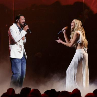 PHOTO: Kelsea Ballerini and Noah Kahan perform at the 58th Annual CMA Awards, in Nashville, Nov. 20, 2024. 