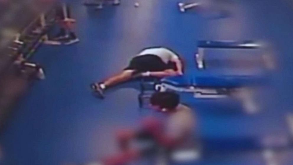 Twinsburg Assistant Track Coach Chuck Glover has a hear attack at the gym and was saved by 17-year-old lifeguard Nicole Fruscella. 