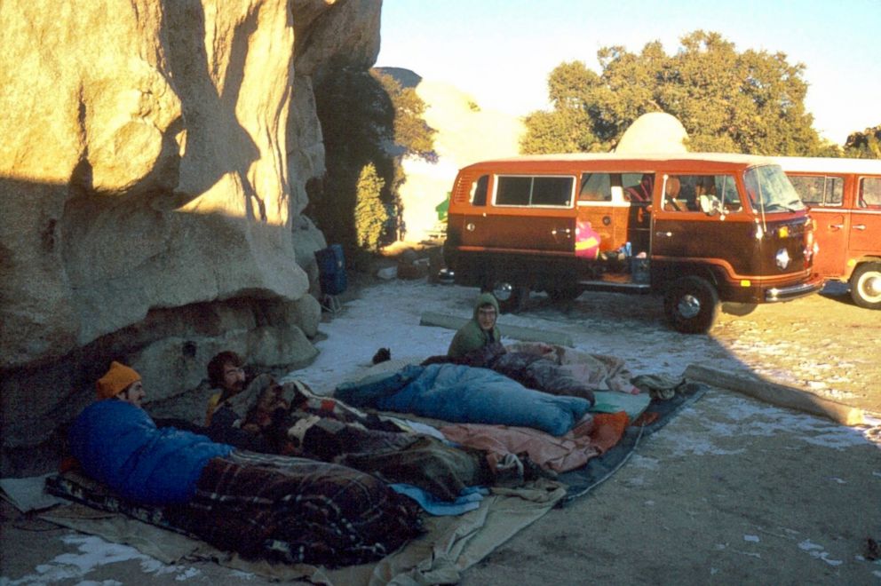 PHOTO: Roger, Mike and Robert Coffman at Joshua Tree Hidden Valley Campground in California in 1979, the first year of the Coffman's New Year's Eve tradition.