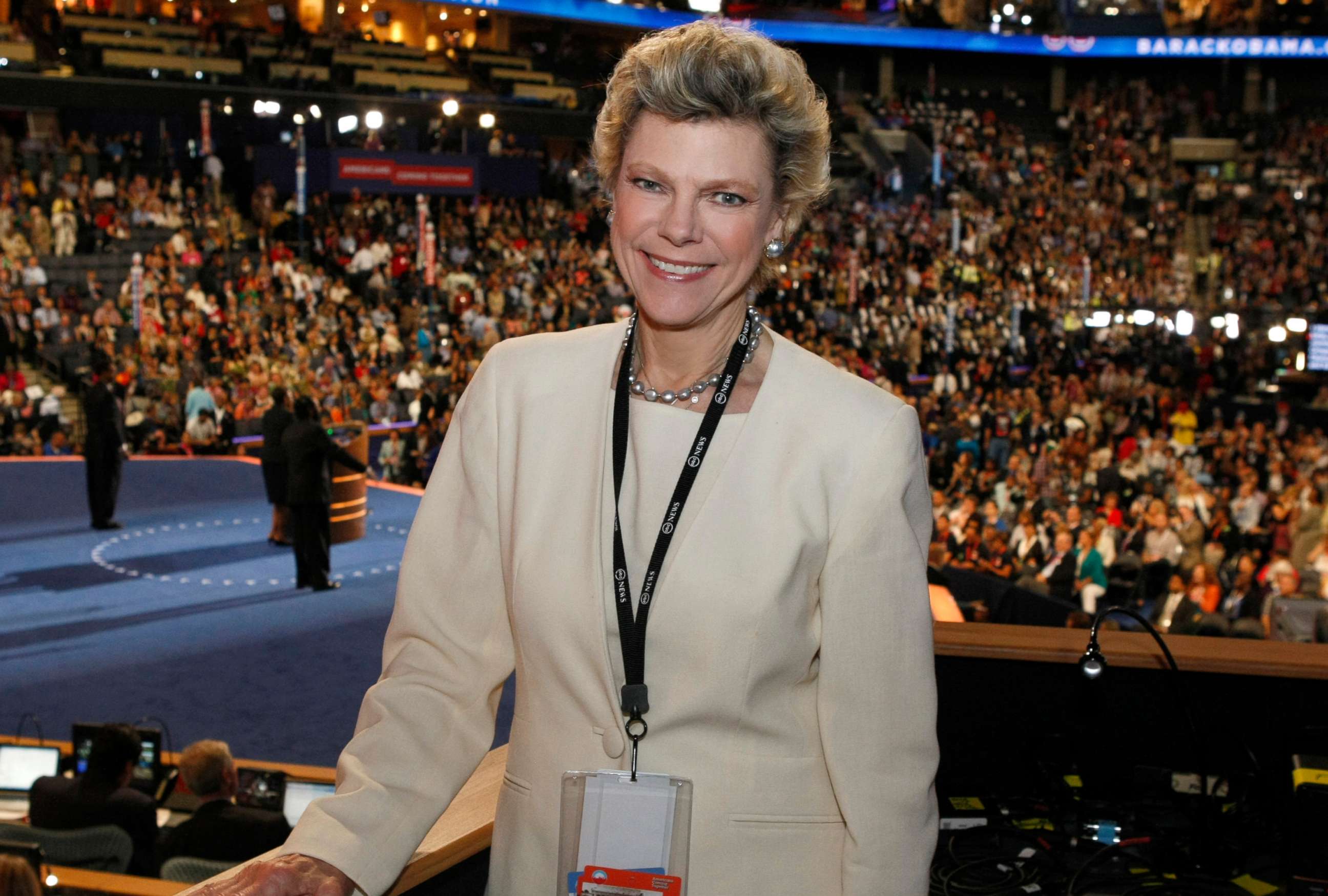 PHOTO: Cokie Roberts covering the 2012 Democratic National Convention in Charlotte, N.C.