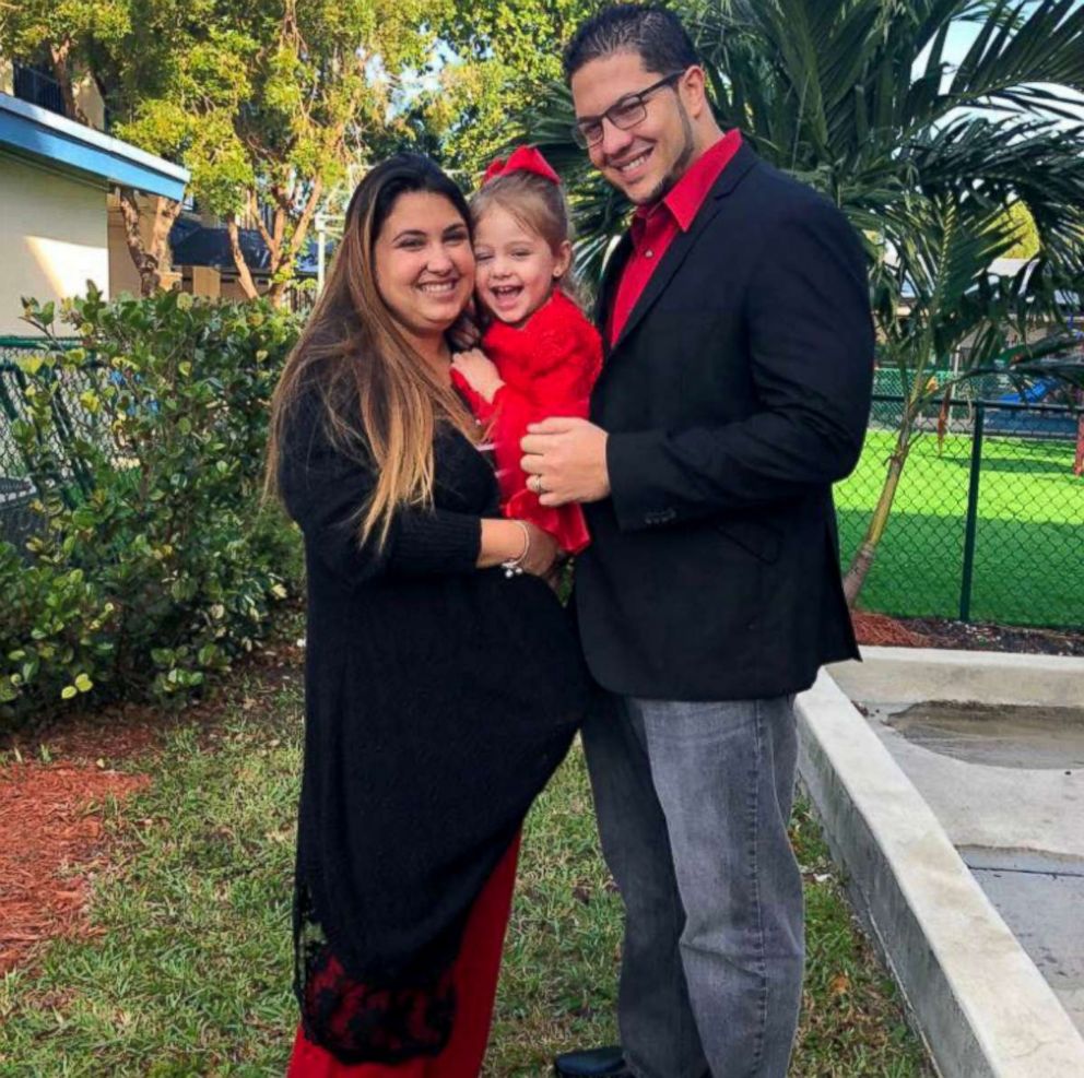 PHOTO: Katrina Collazo, seen here with her family, has filed a lawsuit against the engineers and construction companies behind the bridge that collapsed at Florida International University on March 15.
