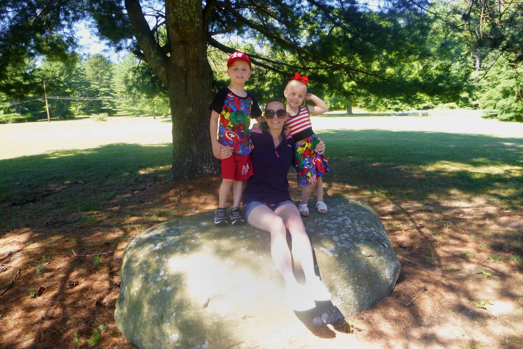 PHOTO: Colleen Morgan, of New York, poses with her children Brian and Julianna.