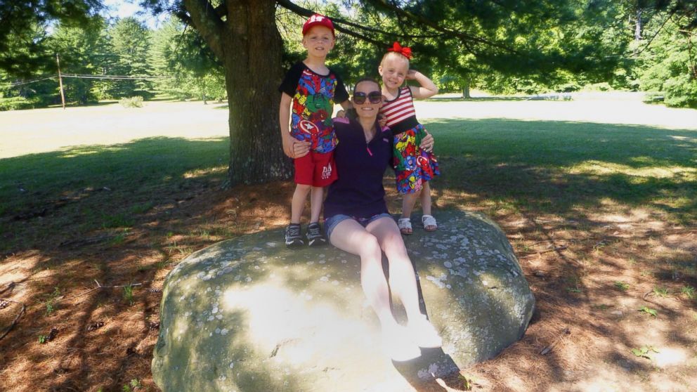 PHOTO: Colleen Morgan, of New York, poses with her children Brian and Julianna.