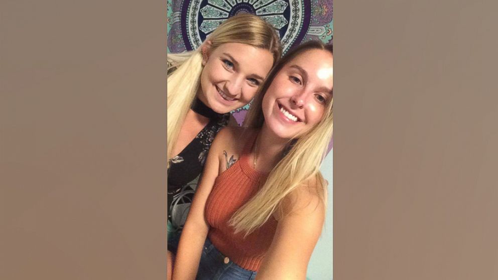 College students Mattie Gortat and Alex Demoor were vacationing in San Juan, Puerto Rico, when Hurricane Irma hit, Sept. 7, 2017.