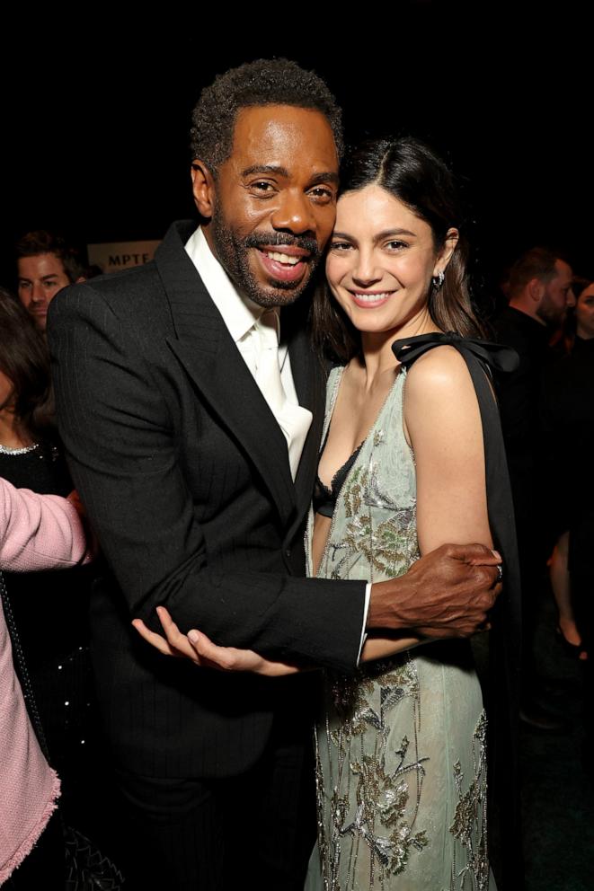 PHOTO: Colman Domingo and Monica Barbaro attend MPTF's 23rd Annual Night Before at Fox Studio Lot, on March 1, 2025, in Los Angeles.