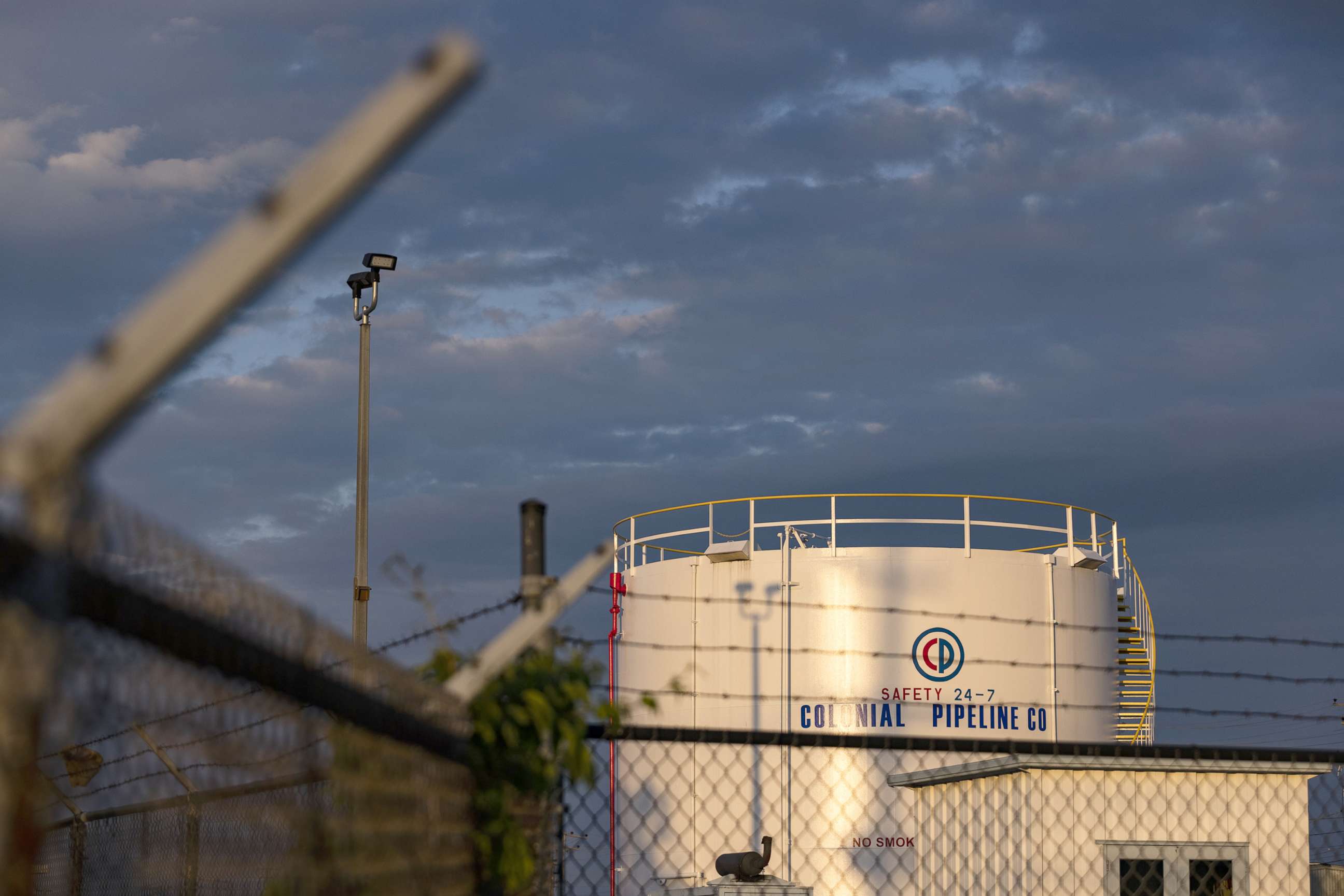 PHOTO: A Colonial Pipeline Co. storage tank stands at a facility in the Port of Baltimore in Baltimore, May 11, 2021.