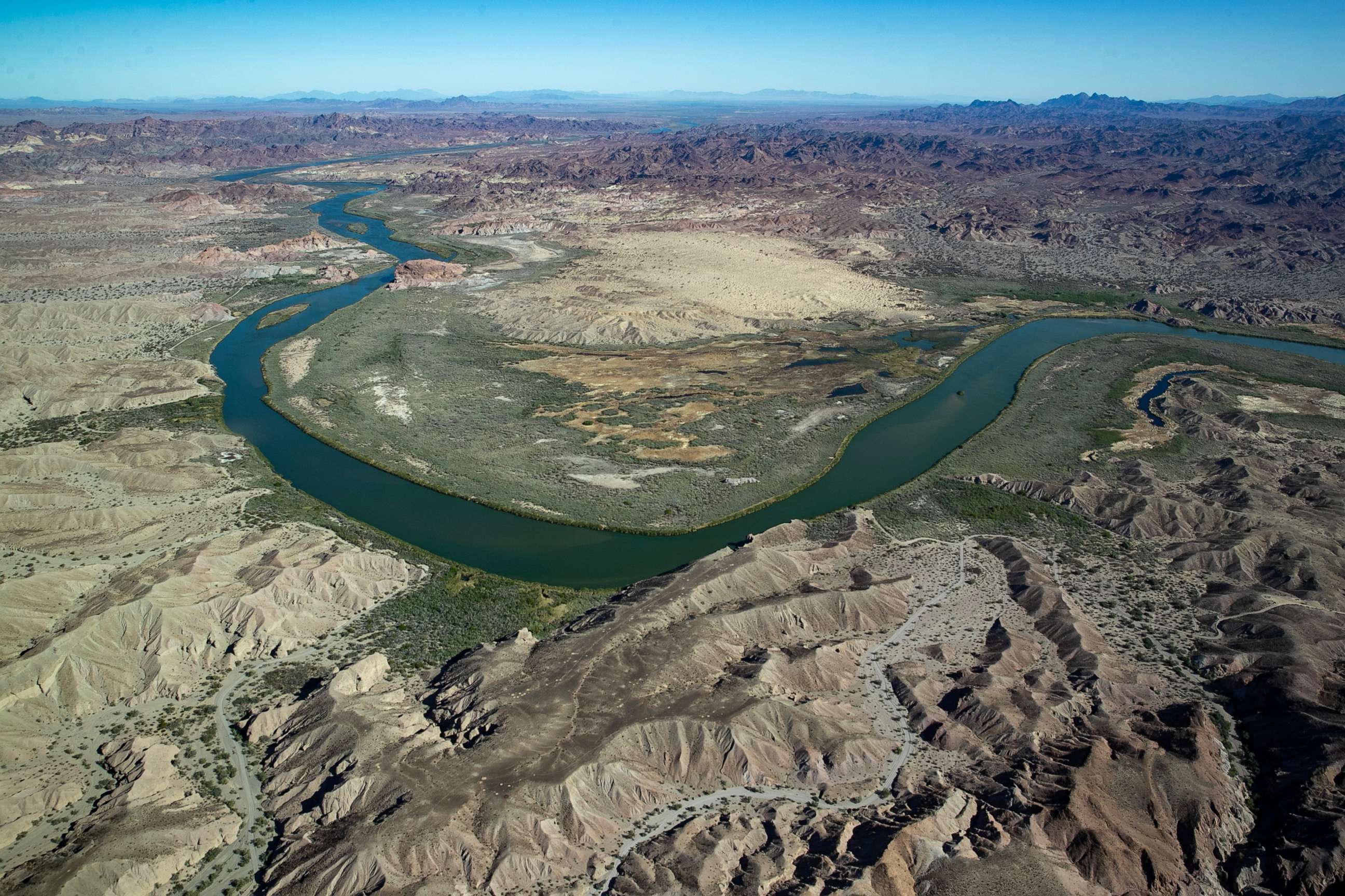 PHOTO: The Colorado River is seen in the Imperial National Wildlife Refuge in California, April 4, 2023.