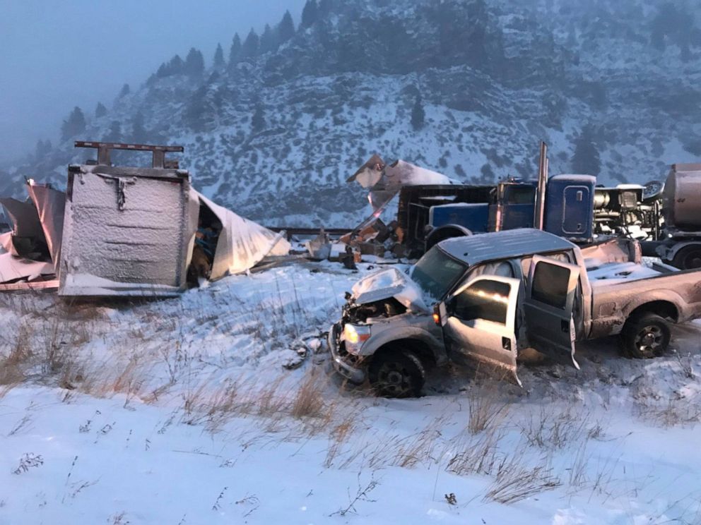 PHOTO: The scene of a fatal crash on I-70 in Eagle River, Colo., Nov. 26, 2019.