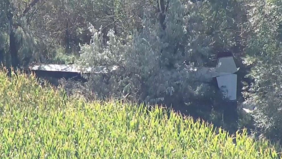 PHOTO: Two small aircraft collided mid-air and crashed in Boulder County, Colorado, Sept. 17, 2022.