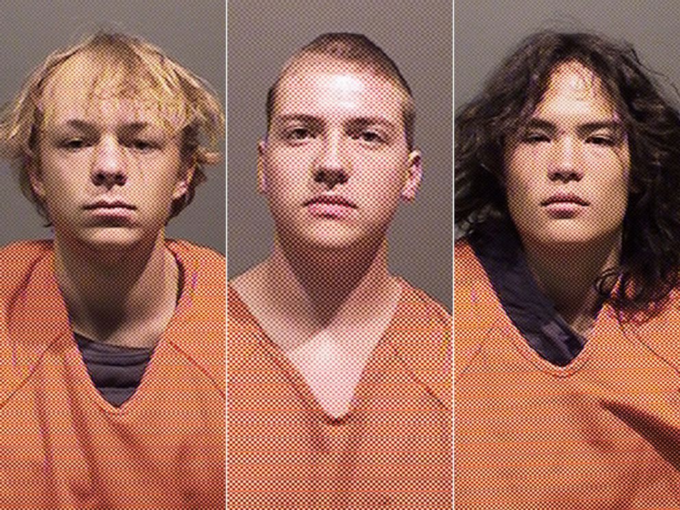PHOTO: Joseph Koenig, Nicholas "Mitch" Karol-Chik and Zachary Kwak were arrested for first-degree murder, with extreme indifference, after allegedly throwing large landscaping rocks toward at least seven cars on Colorado roads.