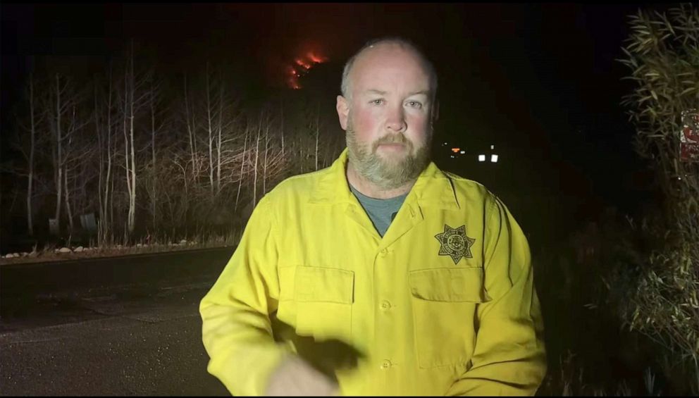 PHOTO: Grand County Sheriff Brett Schroetli shares a personal message about wildfires on Facebook, Oct.21, 2020.