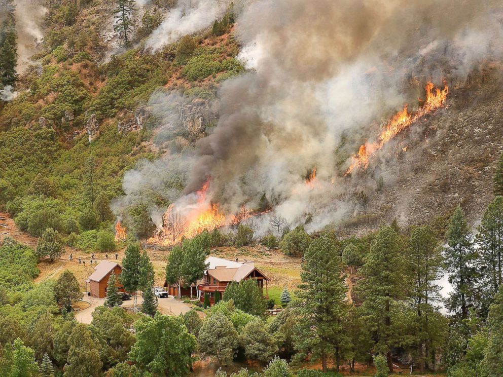 colorado-wildfires1-ap-mem-180613_hpMain_4x3_992 colorado-wildfires1-ap-mem-180613_hpMain_4x3_992 PHOTO: Firefighters monitor flames behind a home during a burnout operation that was performed south of County Road 202 near Durango, Colo., June 11, 2018. Hot, dry conditions help fuel fast-moving wildfires in the West colorado wildfires1 ap mem 180613 hpMain 4x3 992