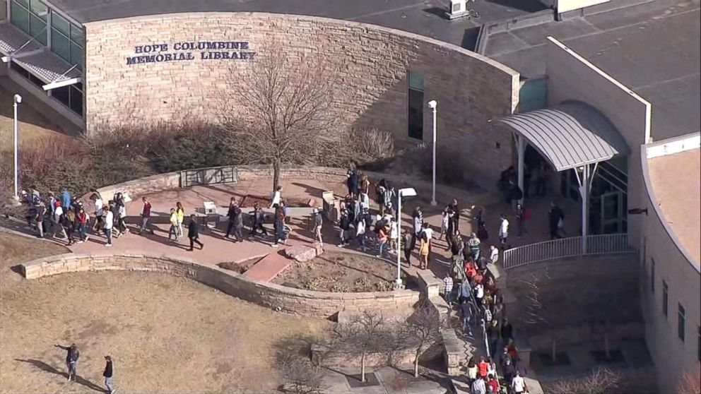 columbine high school then and now