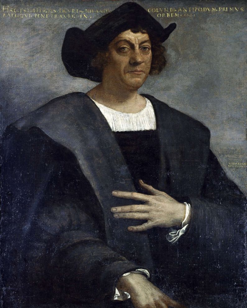 PHOTO: A 16th century portrait of Christopher Columbus in the Metropolitan Museum of Art, New York City.