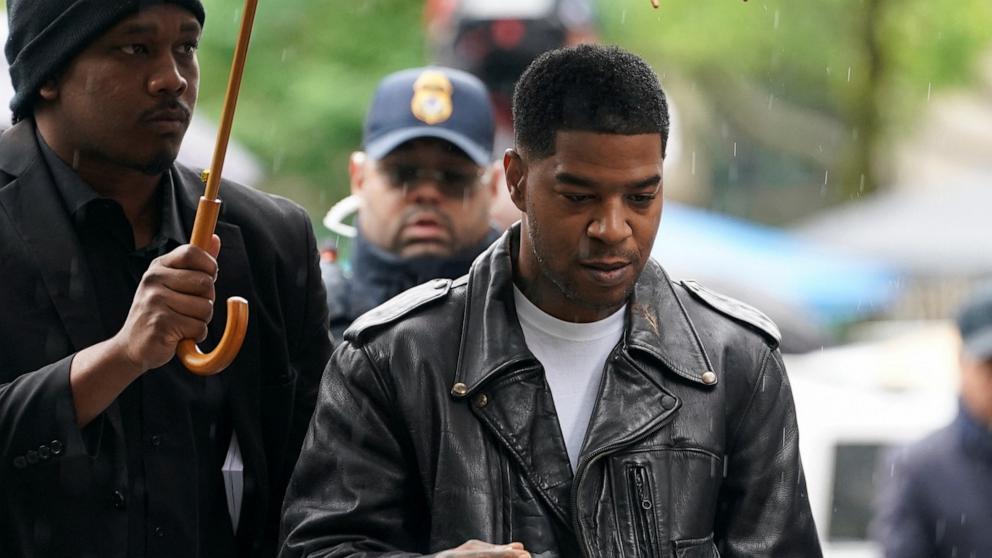 PHOTO: Rapper Kid Cudi arrives to testify for Sean "Diddy" Combs' sex trafficking and racketeering conspiracy trial at U.S. court in Manhattan, in New York City, May 22, 2025.