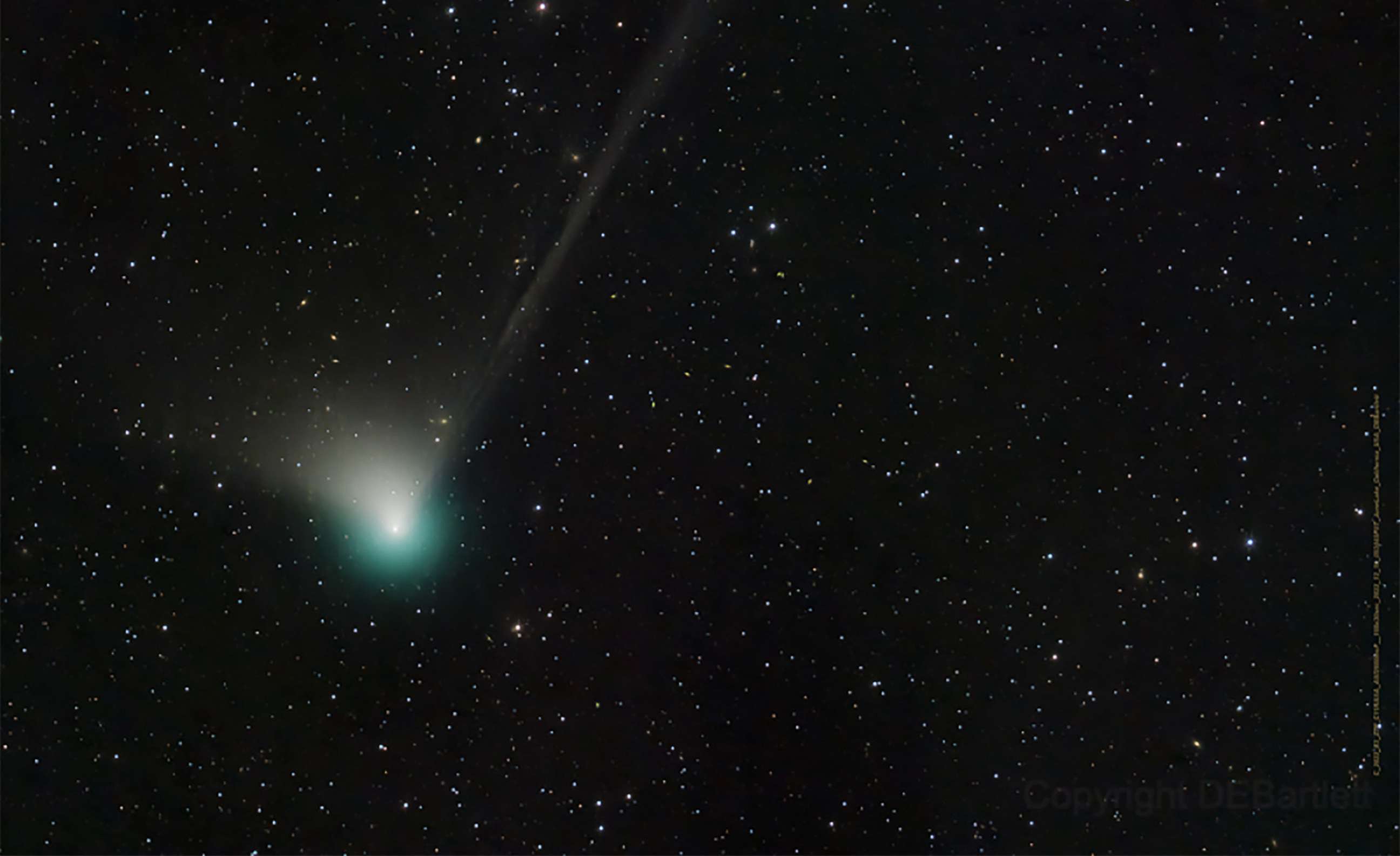 PHOTO: This handout picture obtained from the NASA website shows the Comet C/2022 E3 (ZTF) that was discovered by astronomers using the wide-field survey camera at the Zwicky Transient Facility.
