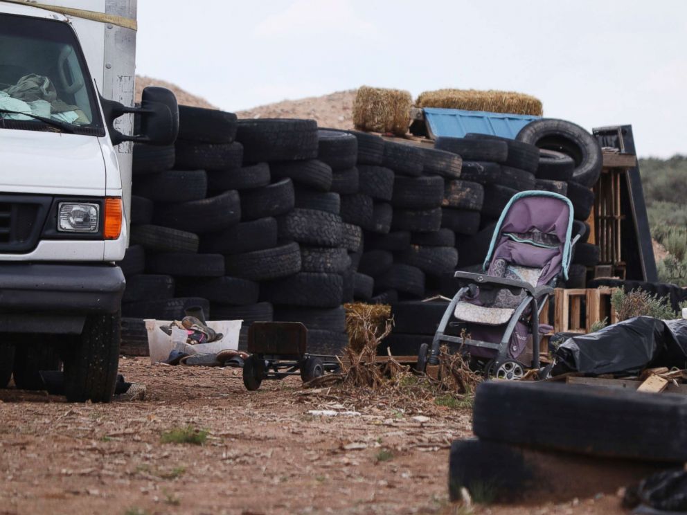 PHOTO: Debris outside the location where people camped near Amalia, N.M., Aug. 5, 2018.
