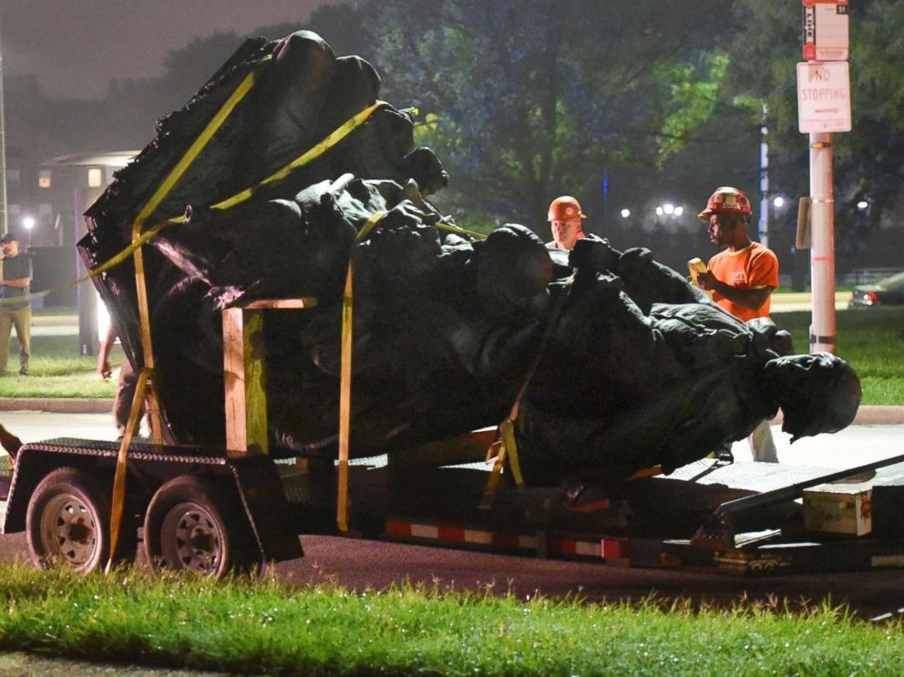 Confederate Monuments Taken Down In Baltimore Overnight - ABC News