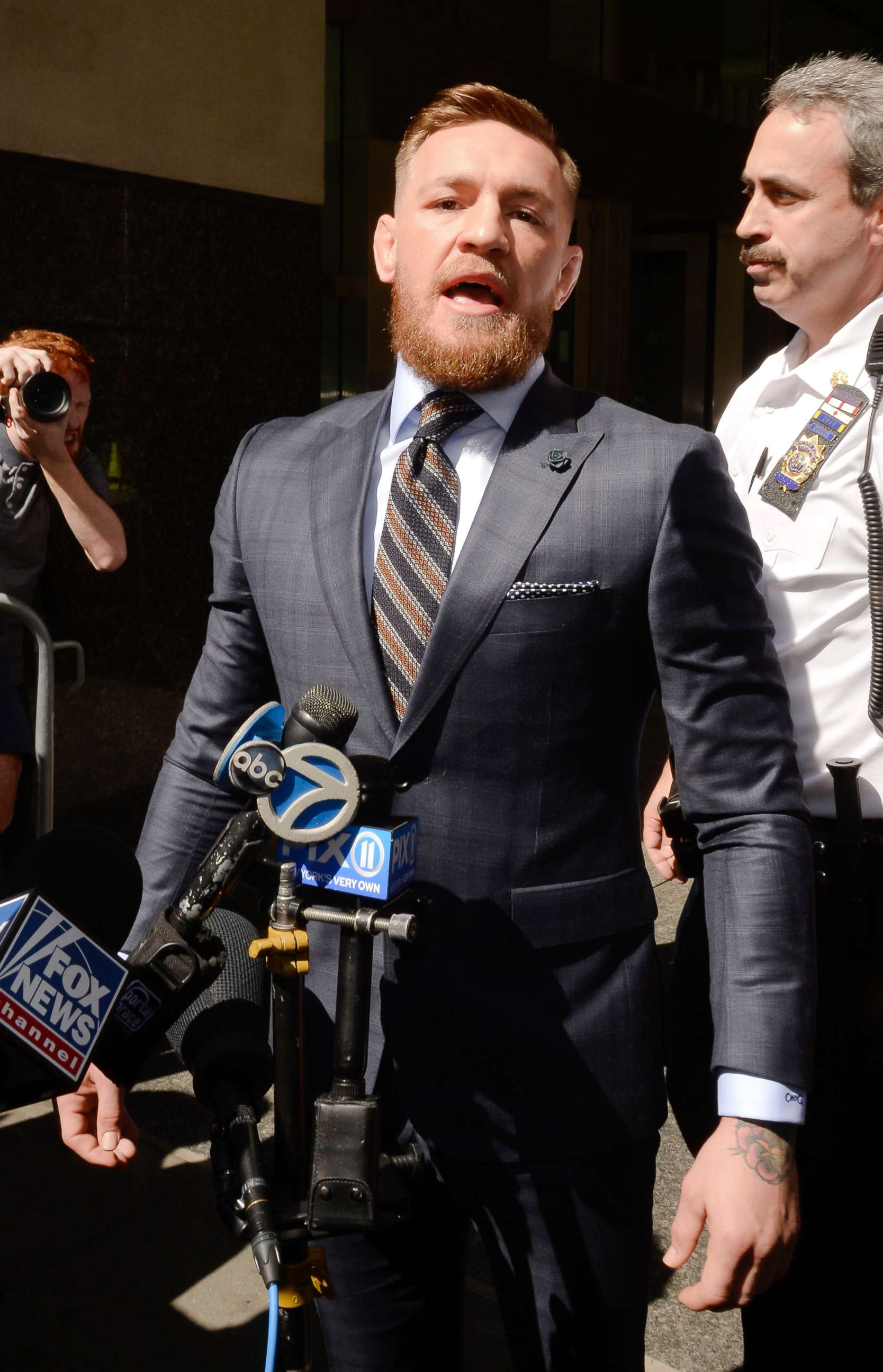 PHOTO: Conor McGregor appears at Brooklyn Criminal Court, June 14, 2018, in New York City.