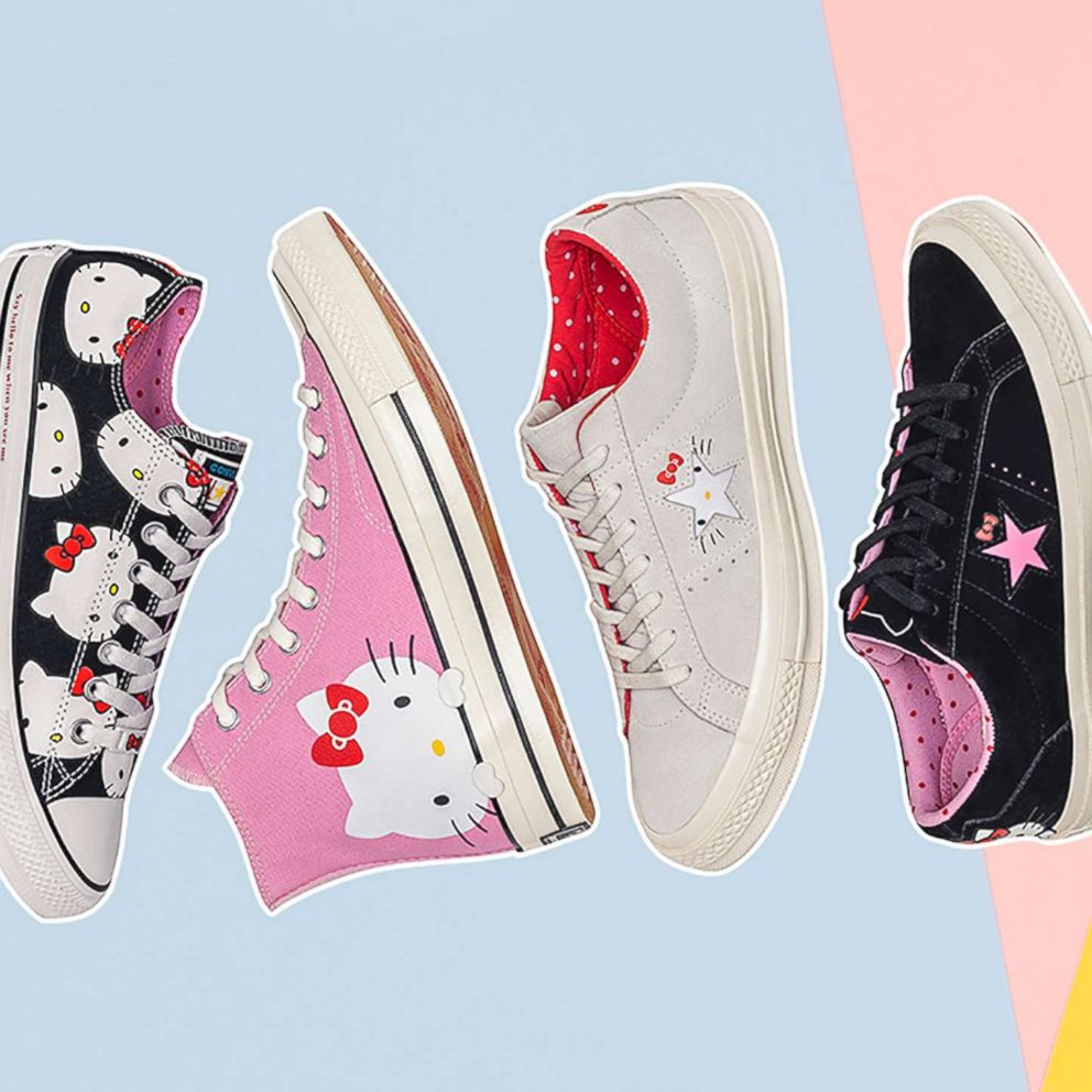 Your sneaker collection just got cuter thanks to Converse, Hello Kitty  collaboration - Good Morning America