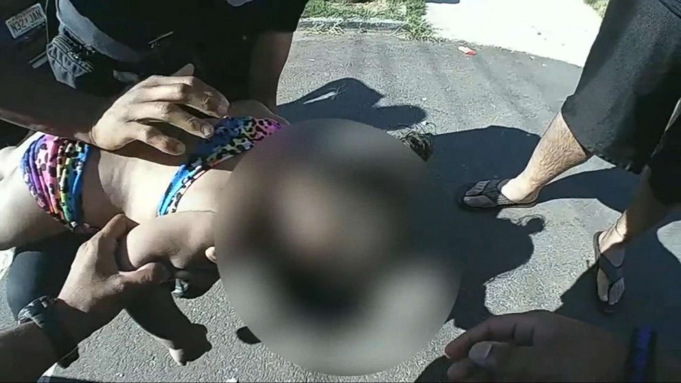 PHOTO: Police officers in Newark NJ are seen on their bodycam saving a toddler from drowning.