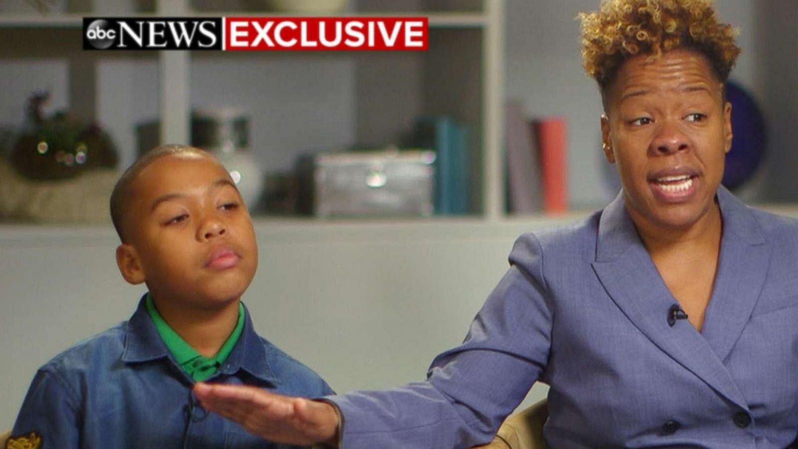 PHOTO: Jeremiah Harvey and his mother Someko Bellille spoke to "GMA" about being falsely accused of grabbing a woman at a convenience store in New York City.