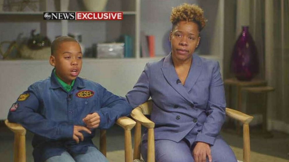 PHOTO: Jeremiah Harvey and his mother Someko Bellille spoke to "GMA" about being falsely accused of grabbing a woman at a convenience store in New York City. 