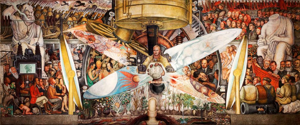 PHOTO:  "Man, Controller of the Universe", fresco by Diego Rivera, 1934. 