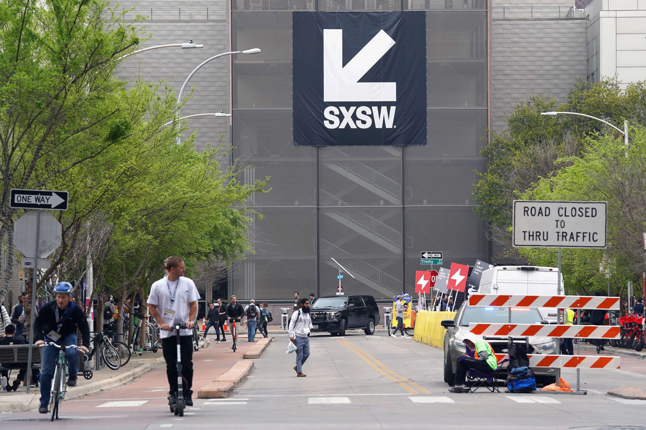 PHOTO: In this March 11, 2019, file photo, a view of Austin's city streets during the 2019 SXSW Conference and Festival is shown.