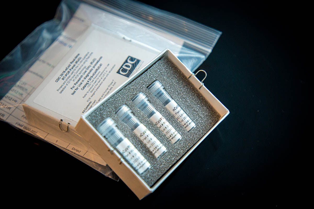 PHOTO: CDC???s laboratory test kit for severe acute respiratory syndrome coronavirus 2 (SARS-CoV-2).