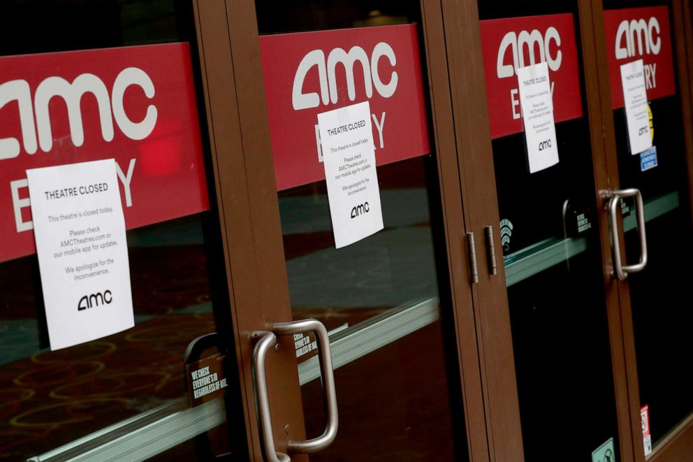 PHOTO: A movie theater is closed, March 18, 2020, in Phoenix.