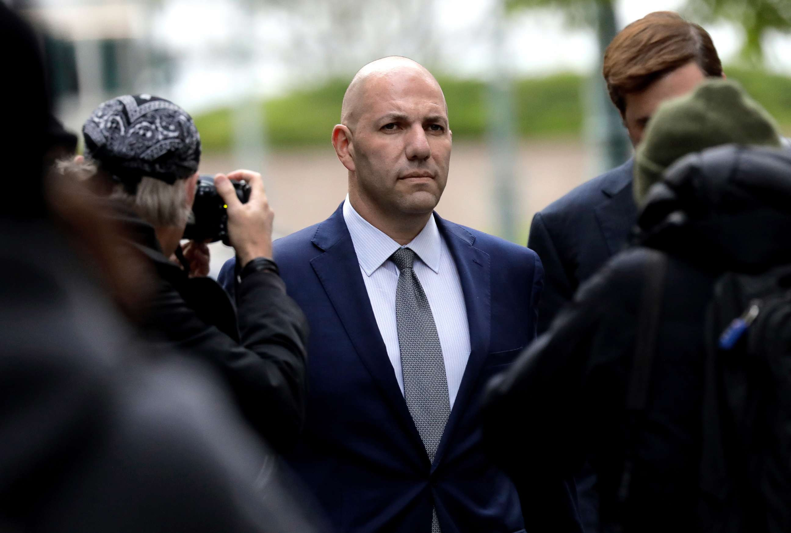 PHOTO: David Correia leaves federal court in New York, Oct. 17, 2019. Correia and Andrey Kukushkin were charged with illegally funneling foreign money into a U.S. political campaign.