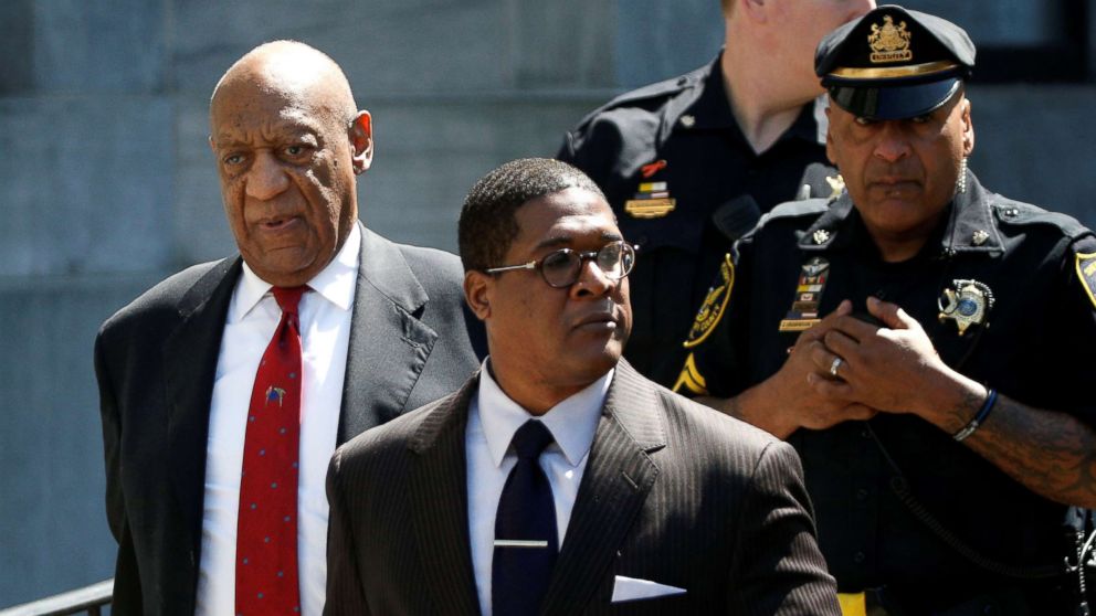 PHOTO: Actor and comedian Bill Cosby exits Montgomery County Courthouse after a jury convicted him in a sexual assault retrial in Norristown, Pa, April 26, 2018.