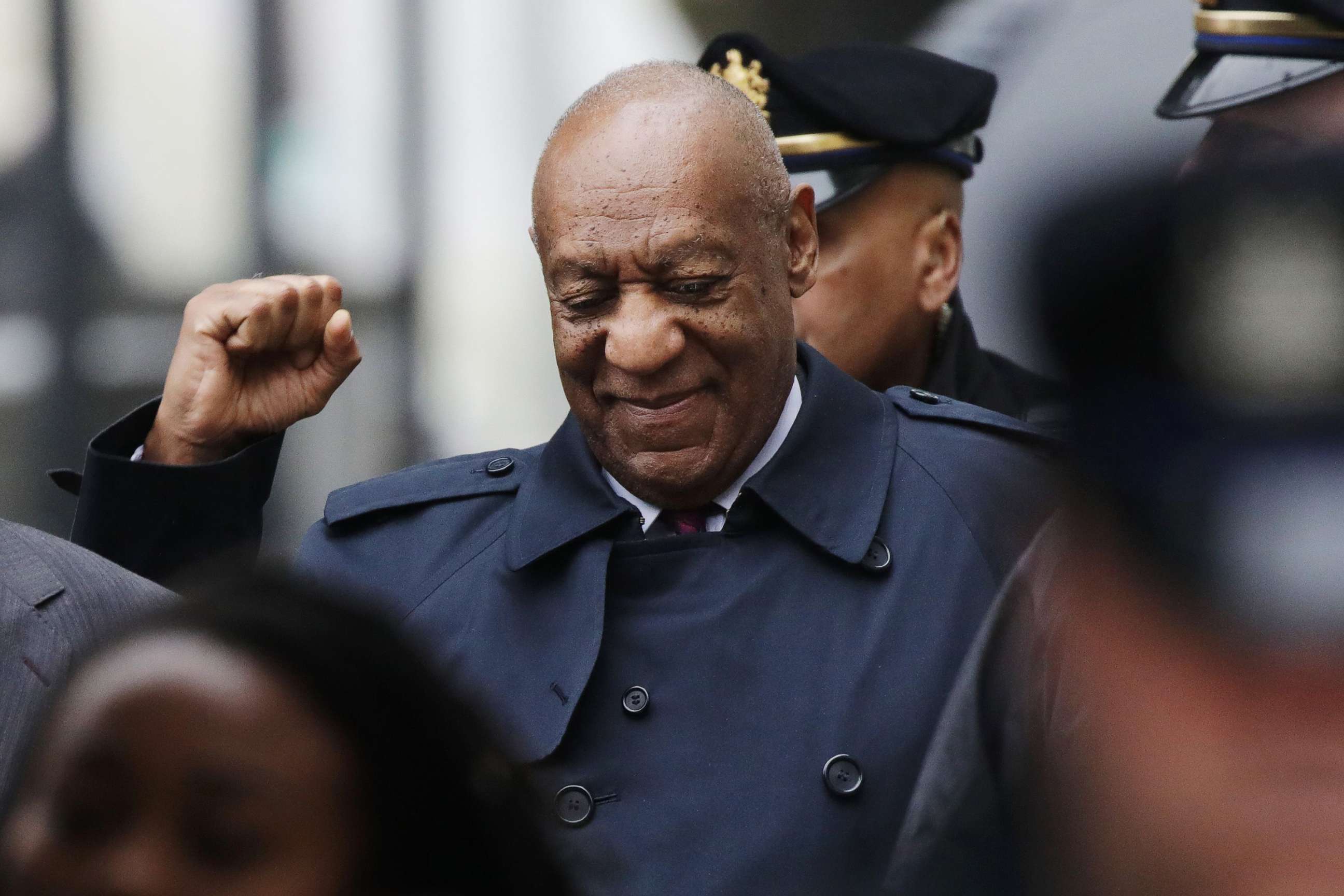 PHOTO: Actor and comedian Bill Cosby arrives for the start of jury deliberations in the retrial of his sexual assault case at the Montgomery County Courthouse in Norristown, Pa., April 25, 2018.