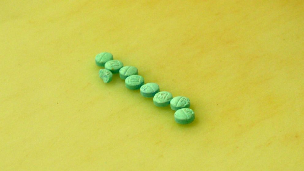 PHOTO: Counterfeit pills, seen here, are being distributed across America.