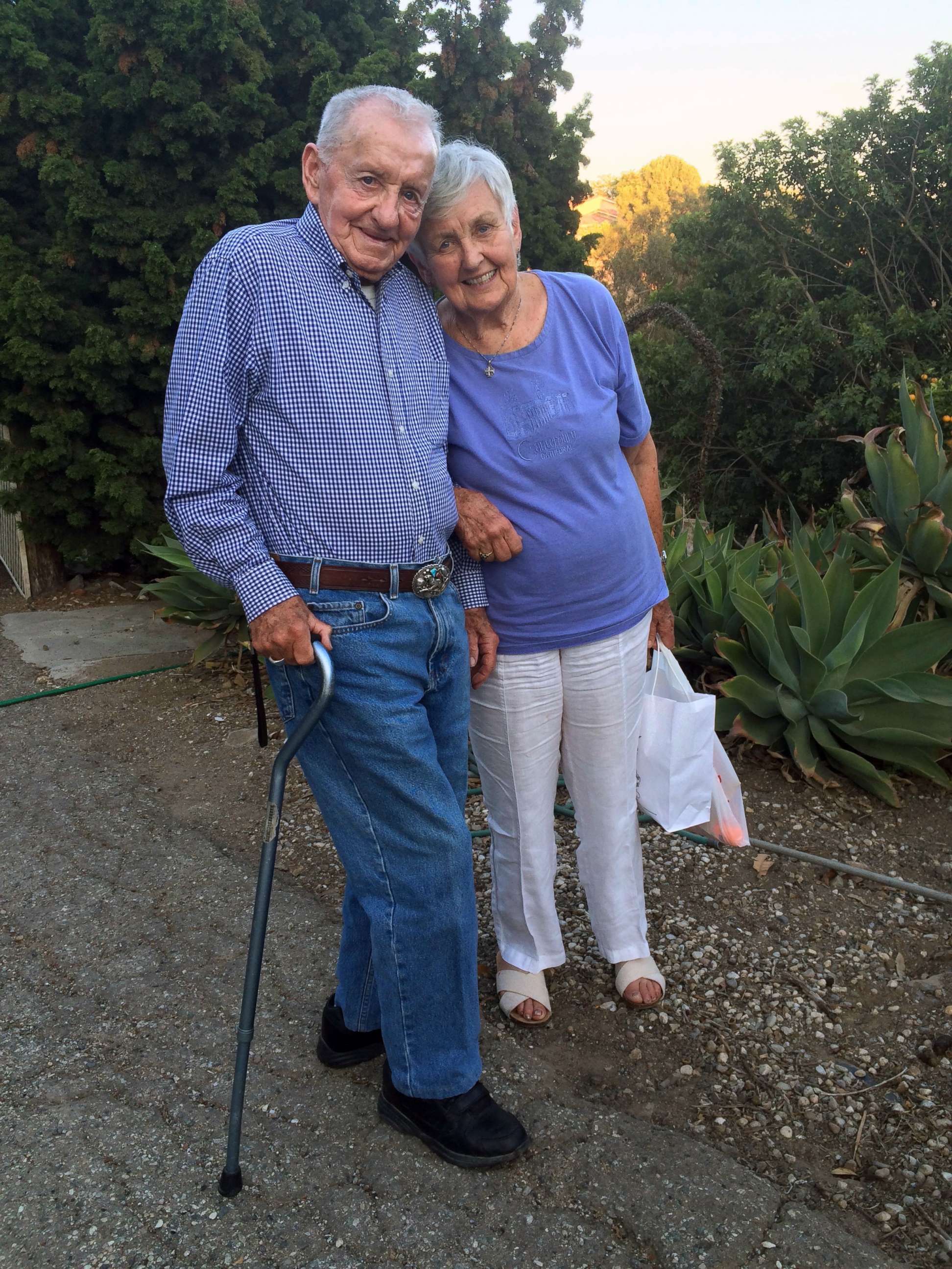 PHOTO: An undated photo of Marcella Shirk, 82, and her husband, James Shirk, 92, who lost their Malibu, Calif., home during the wildfires.