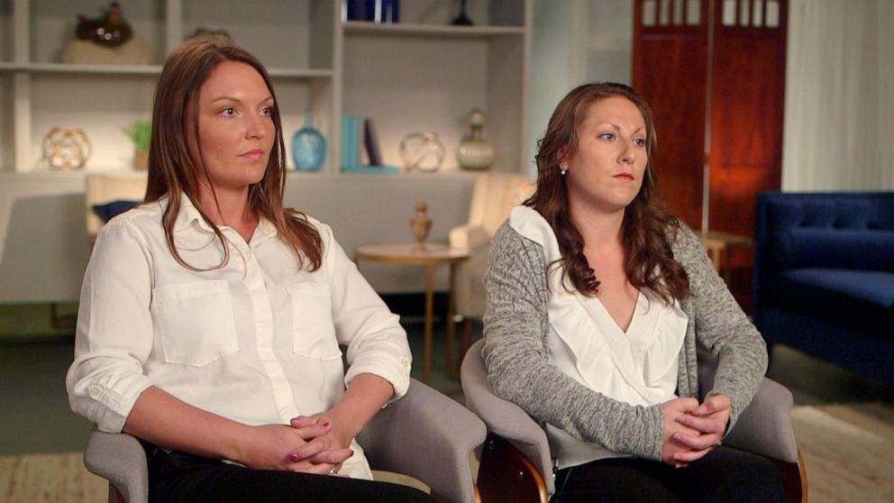 PHOTO: Courtney Wild and Michelle Licata sit down with ABC News after Jeff Epstein's arraignment.