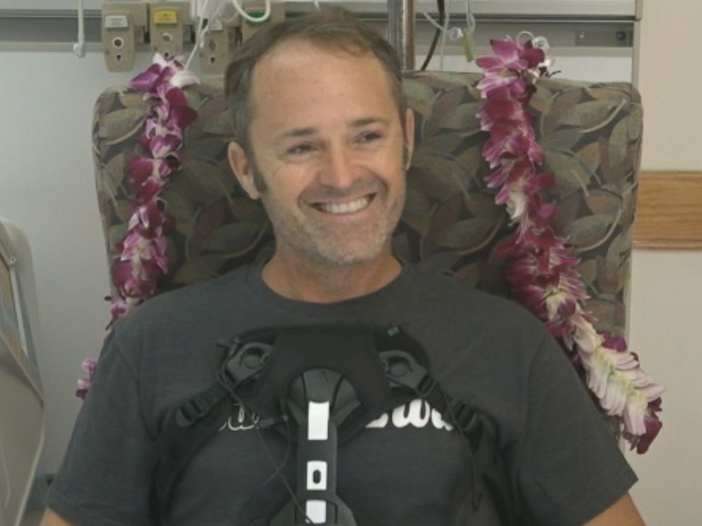 PHOTO: Pilot Matt Pothier is recovering after crashing a plane in Oahu, Hawaii, on Thursday in waters near Waikiki Beach.
