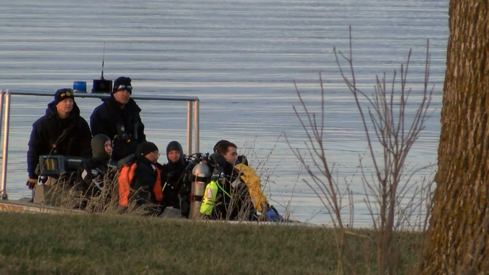 PHOTO: Five Iowa State University students were on board the crew club boat when it capsized during practice at Little Wall Lake in Iowa's Hamilton County on March 28, 2021.