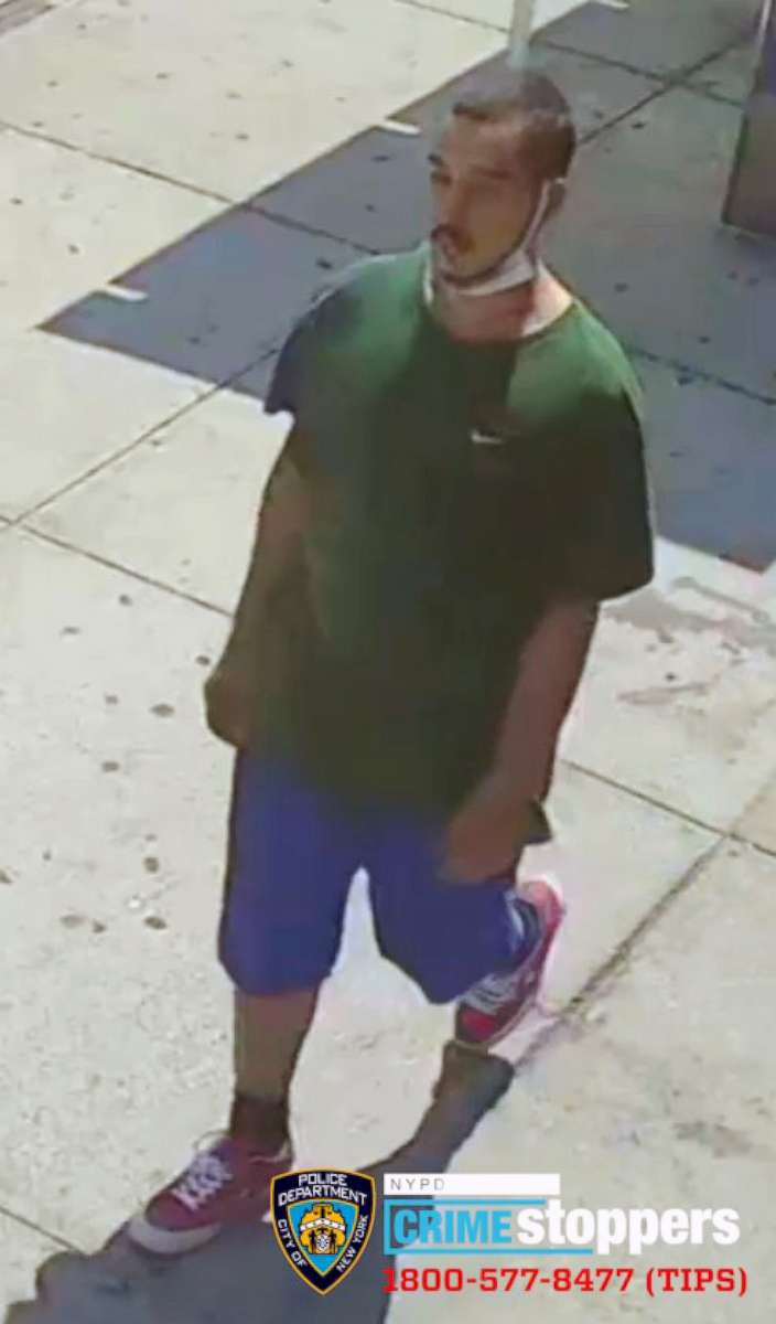 PHOTO: The New York City Police Department released surveillance video of a suspect in an attack on May 26, 2021.