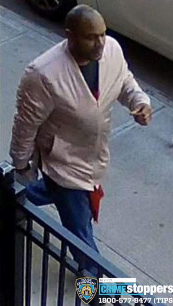 PHOTO: The New York City Police Department is seeking the public's help in identifying a man who was caught on video repeatedly kicking a 65-year-old Asian American woman in Midtown Manhattan on March 29, 2021.
