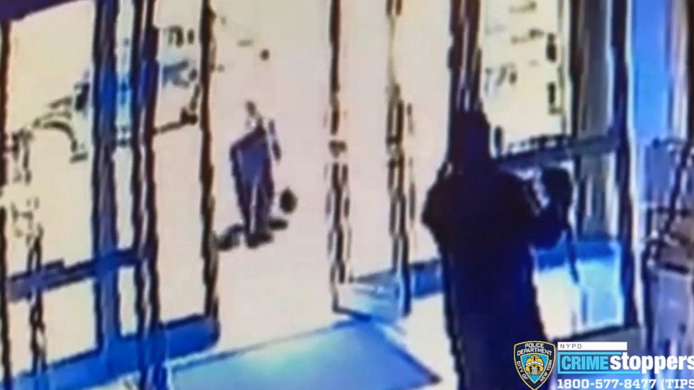 PHOTO: The New York City Police Department is seeking the public's help in identifying a man who was caught on video repeatedly kicking a 65-year-old Asian American woman in Midtown Manhattan on March 29, 2021.