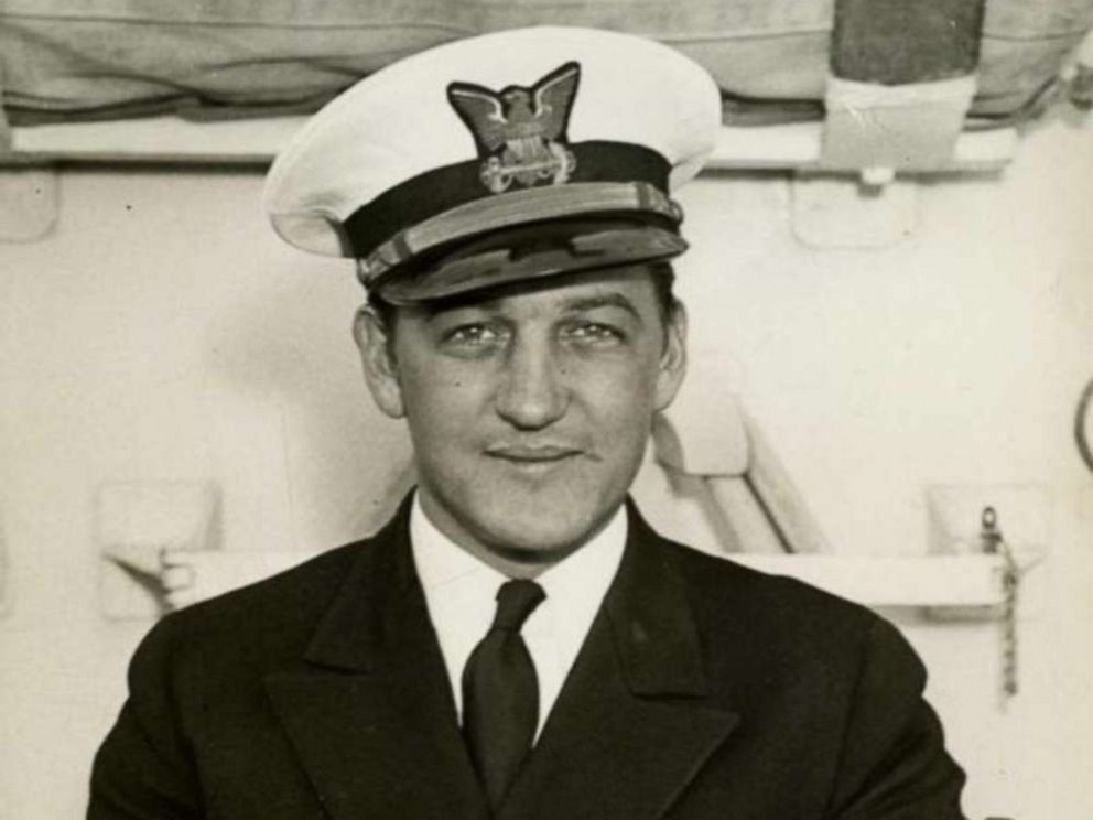 PHOTO: Lt. James Crotty as lieutenant junior grade aboard a Coast Guard cutter. Crotty, a 1934 graduate of the U.S. Coast Guard Academy, served throughout the U.S. including Alaska prior to service in the South Pacific.