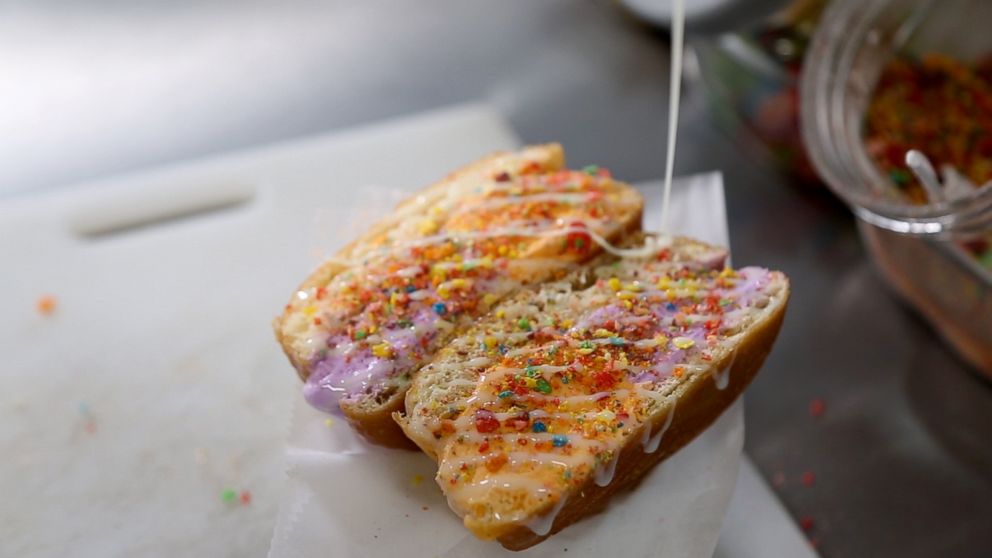 PHOTO: The cruff dessert from Stuffed Ice Cream in New York City is photographed here.