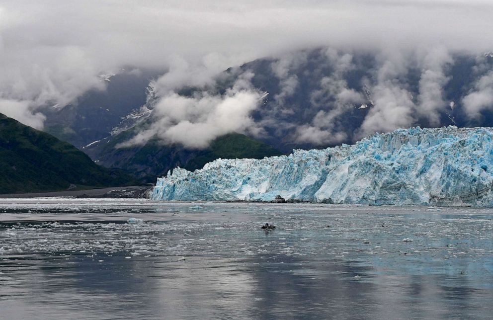 PHOTO: The Hubbard Glacier stands about 200 miles northwest of Juneau, Alaska, Aug. 8, 2018.