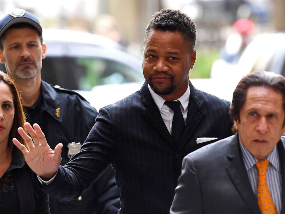 PHOTO: Actor Cuba Gooding Jr., (C) arrives for his trial on his sexual assault case on Oct. 10, 2019, in New York City.