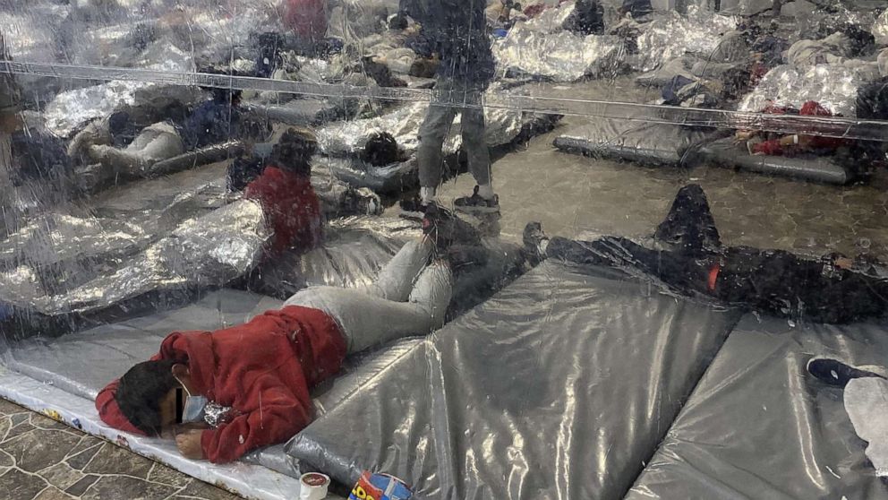 VIDEO: Severely overcrowded tent facility on Southern border