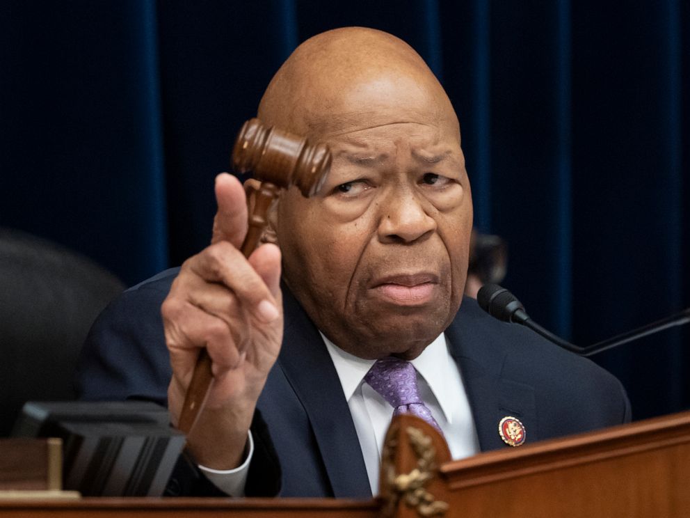 FILE - In this Tuesday, April 2, 2109 file photo, House Oversight and Reform Committee Chair Elijah Cummings, D-Md., leads a meeting to call for subpoenas on Capitol Hill in Washington. 