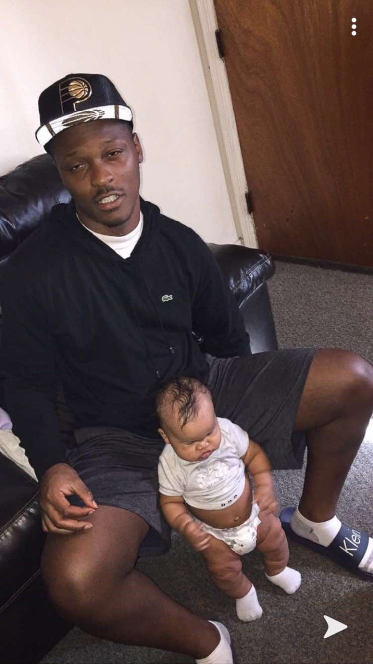 PHOTO: Rashad Cunningham poses with his 1-year-old son in his undated photo. Cunningham was shot to death was shot and killed by a police officer as he sat in front of his home in Gary, Indiana, on Aug. 17, 2019.