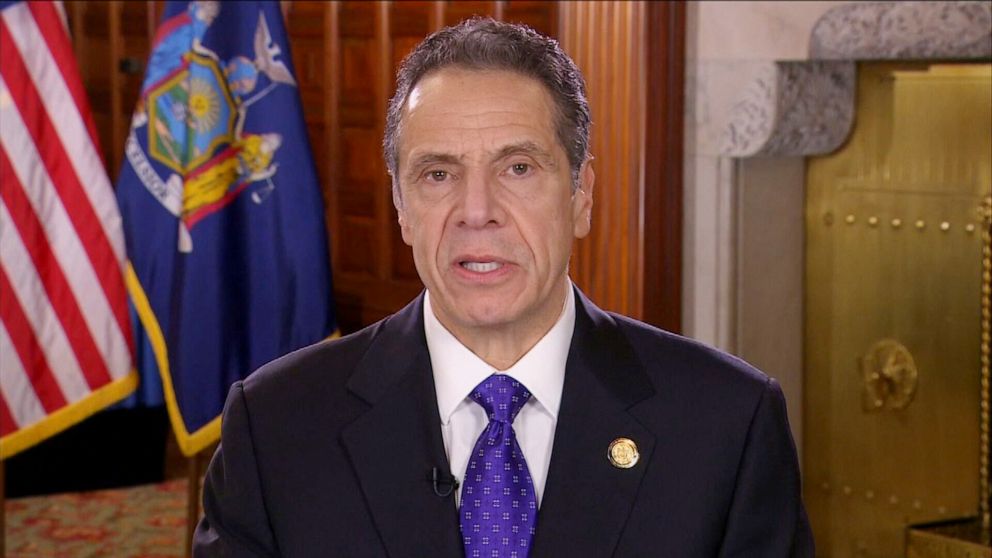 PHOTO: Governor Andrew Cuomo appears on "Good Morning America," April 10, 2020.